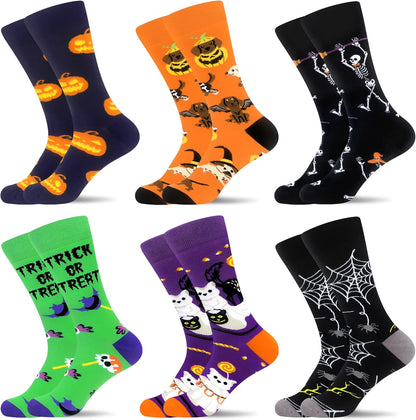 Elevate Your Style with Men's Quirky Novelty Dress Crew Socks - Perfect Fun Gift for Dads and Grandpas!