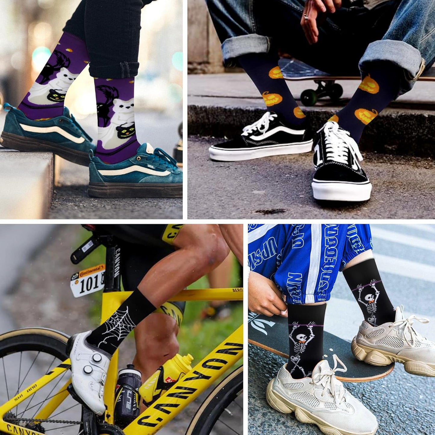 Elevate Your Style with Men's Quirky Novelty Dress Crew Socks - Perfect Fun Gift for Dads and Grandpas!