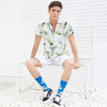 Men'S Funny Novelty Crazy Pattern Dress Crew Cotton Socks, Fun Gifts for Dad Grandpa